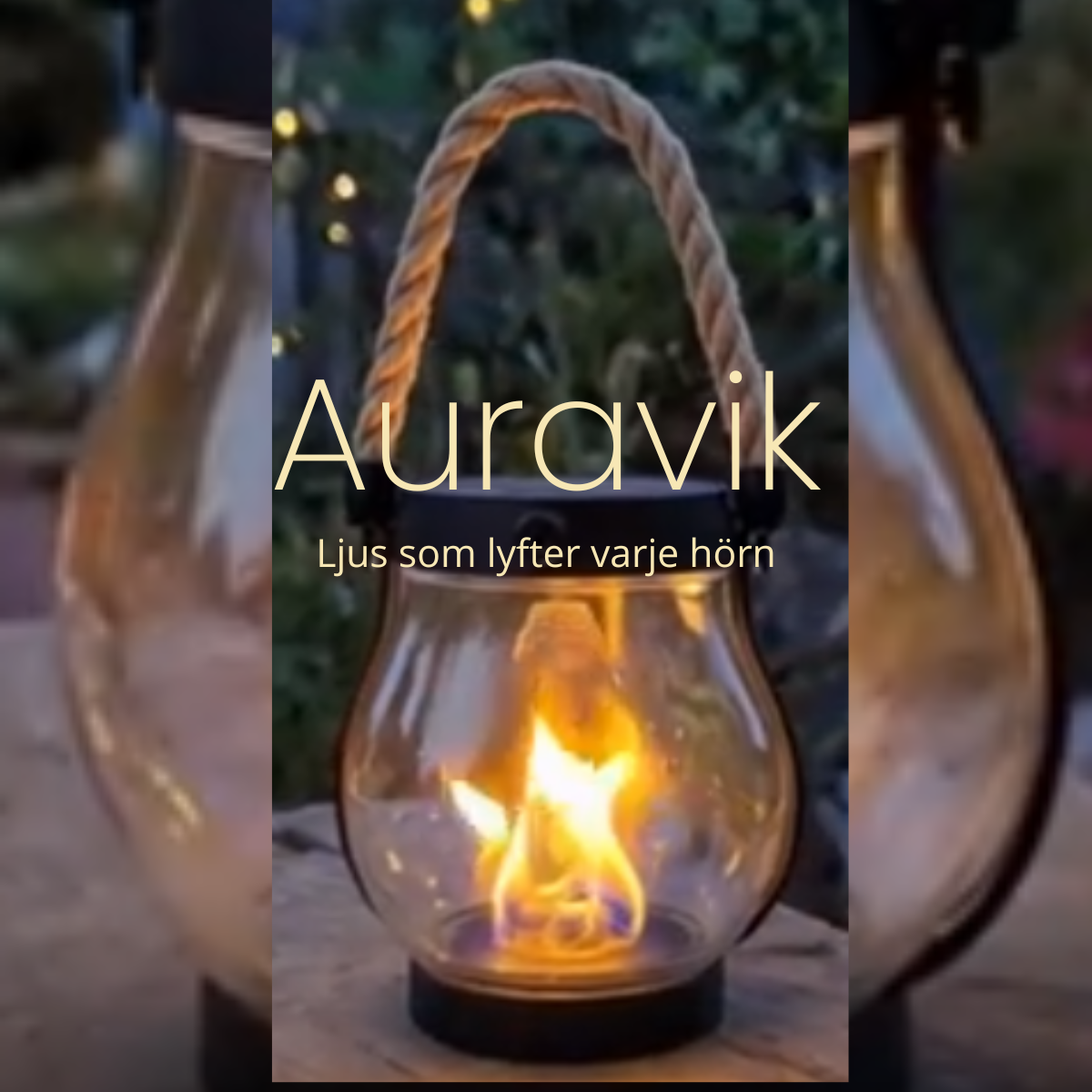 Auravik Solcellslykta-Tryggt ljus även när elen sviker